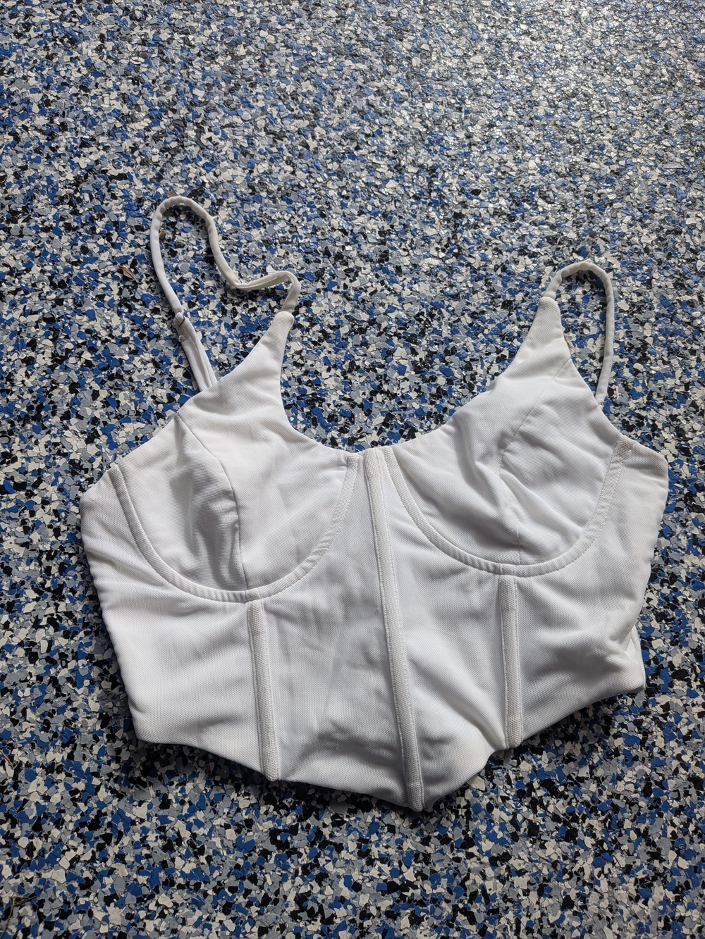 Princess Polly White Structured Bustier Top